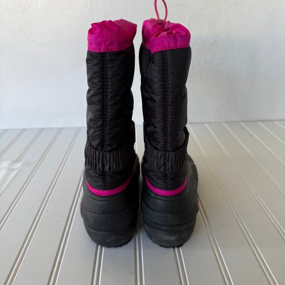 Sorel Pink Black Snow boots size 4 - Picture 6 of 8